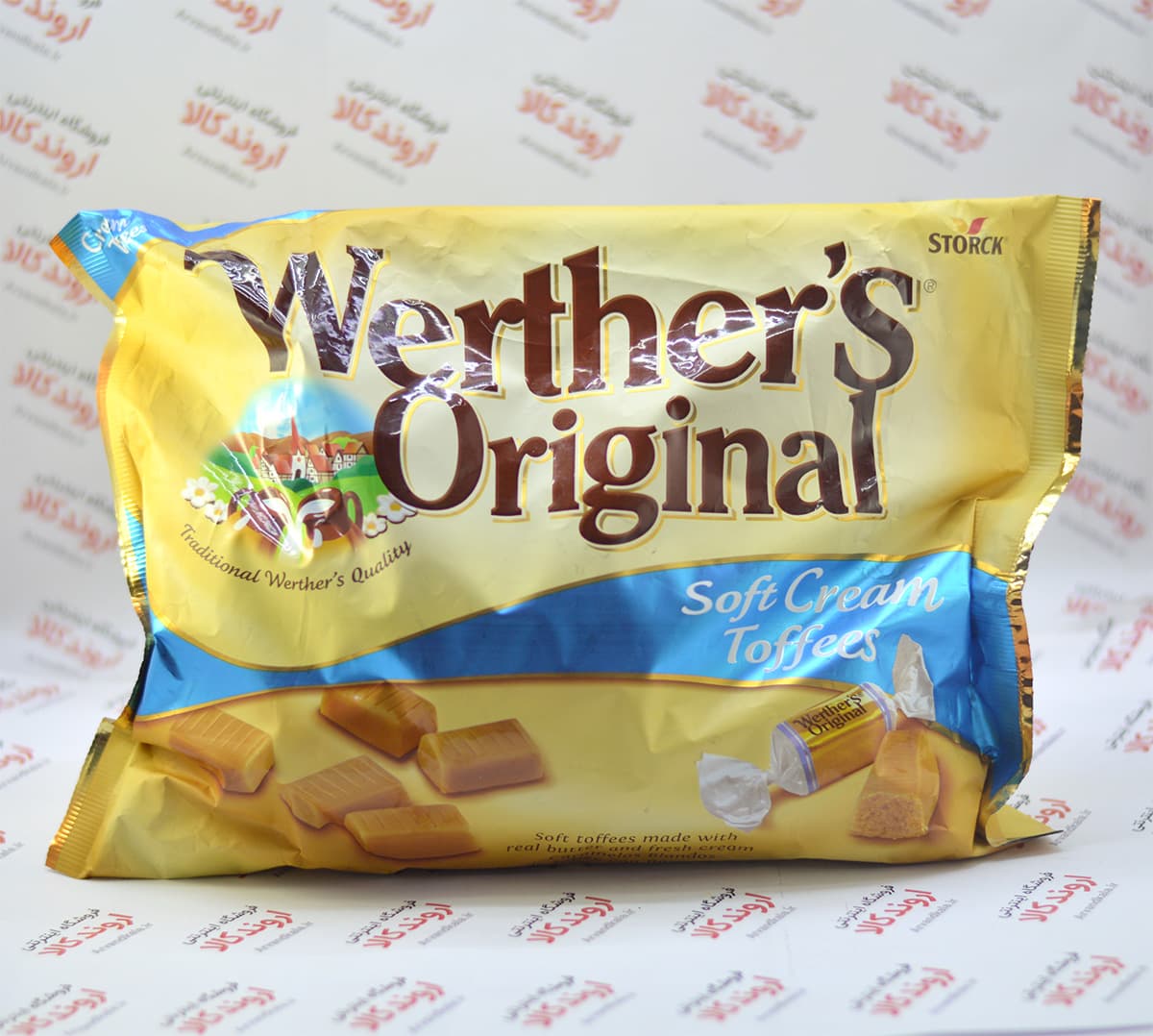 تافی werthers original مدل 1kg)soft cream toffees)