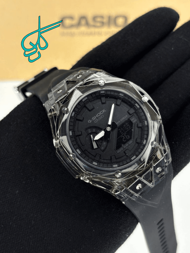 ساعت مردانه جی شاک Ga-2100 اتولایت کرنومتردار آلارم دار ساعت جهانی آنالوگ و دیجیتال تقویم دار رنگ ثابت دارای رنگبندی کد 1923266 — تصویر ۲