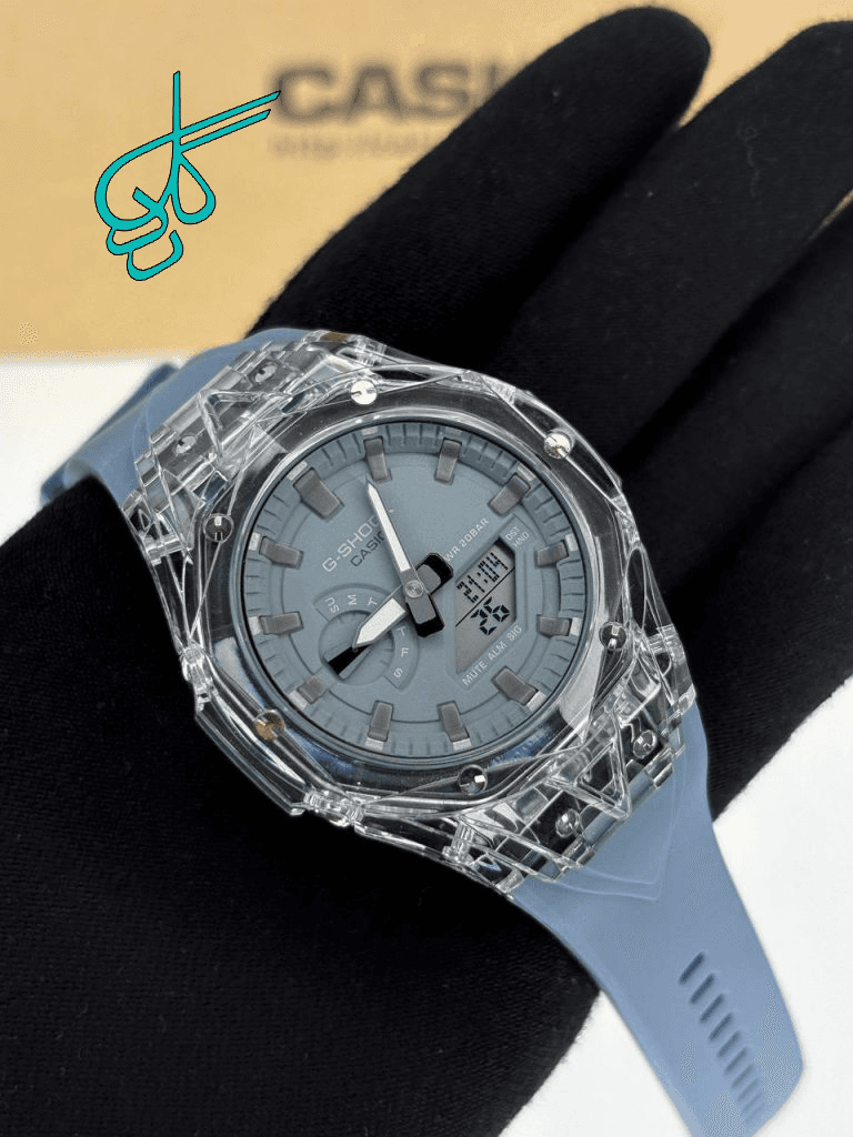 ساعت مردانه جی شاک Ga-2100 اتولایت کرنومتردار آلارم دار ساعت جهانی آنالوگ و دیجیتال تقویم دار رنگ ثابت دارای رنگبندی کد 1923262 — تصویر ۲