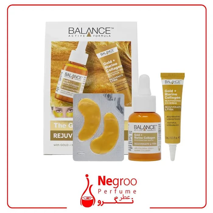 ست مراقبت پوست ترمیم‌کننده و جوان‌کننده بالانس, Gold Marine Collagene اورجینال