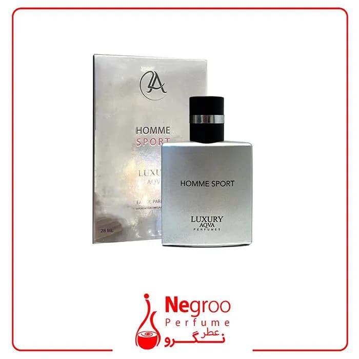 ادکلن مردانه هوم اسپورت HOMME SPORT لاکچری آکوا ۲۸ میل اورجینال