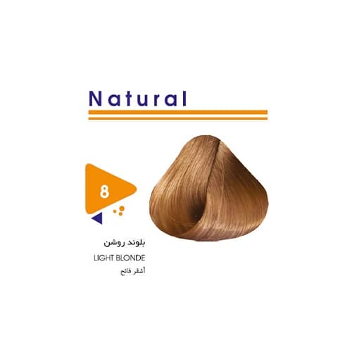 رنگ مو طبیعی بلوند روشن ویتامول شماره 8