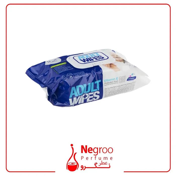 دستمال مرطوب دافی مدل Adult Wipes بسته 100 عددی اورجینال — تصویر ۲