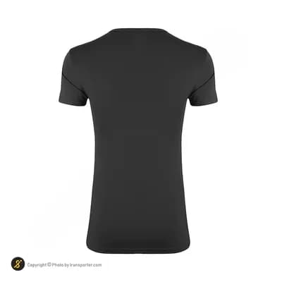 تیشرت ورزشی زنانه طرح نایک یقه گرد یونیک اسپرت | خاکستری — تصویر ۳