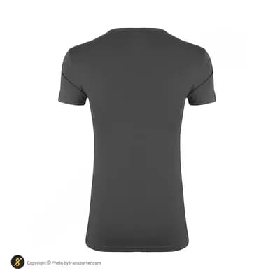 تیشرت ورزشی زنانه طرح نایک یقه گرد یونیک اسپرت | طوسی — تصویر ۳