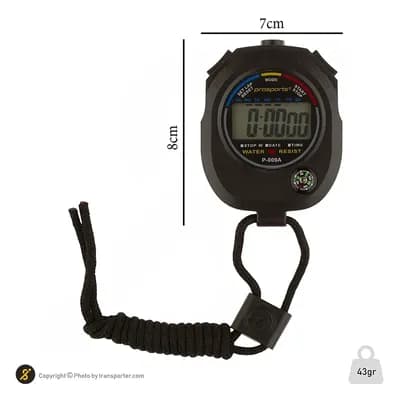 کرنومتر پرو اسپرتز BRS P-009A | مشکی — تصویر ۷