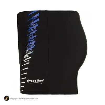 مایو شنا مردانه پادار RIVAGE- 3652 | مشکی — تصویر ۲