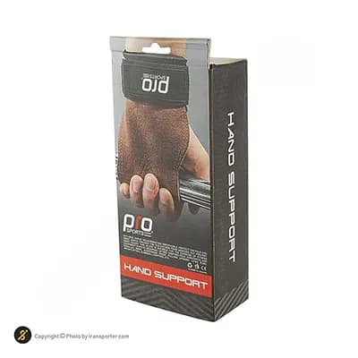 کف بند جفتی بدنسازی چرم پرو اسپرتز 2-971 | قهوه ای/مشکی — تصویر ۸