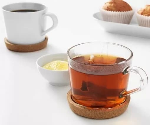 ست دوتایی زیرلیوانی چوب پنبه ای ایکیا IKEA 365 قطر 9 سانتی متر — تصویر ۴