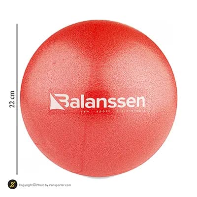 توپ بدنسازی پیلاتس نی دار 22 سانتی متری Balanssen | قرمز — تصویر ۴