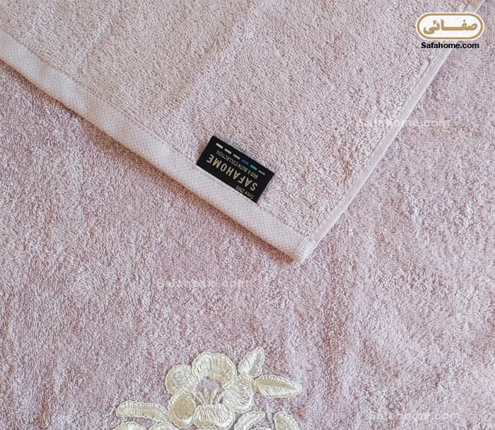 حوله دستی دانتل دار طرح داماسک 50×90 سانتی متر — تصویر ۲