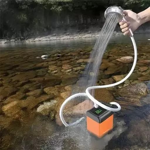 دوش شارژی قابل حمل مسافرتی پرودو مدل Porodo Lifestyle Portable Electric Shower PD-LFST021-OG — تصویر ۴