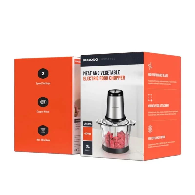 خردکن برقی پرودو مدل PORODO ELECTRIC FOOD CHOPPER LFST045 — تصویر ۲