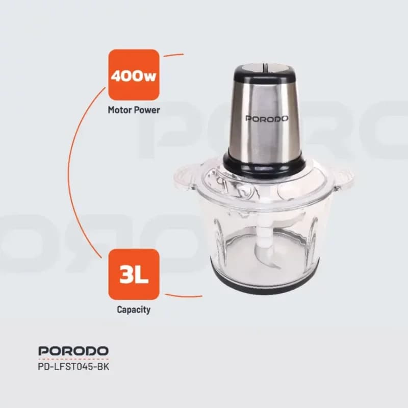 خردکن برقی پرودو مدل PORODO ELECTRIC FOOD CHOPPER LFST045 — تصویر ۱۰