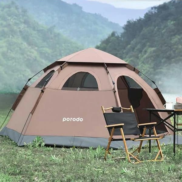 چادر مسافرتی 4 نفره پرودو مدل Porodo LF4PACT EASY POP UP Automatic Camping Tent — تصویر ۴