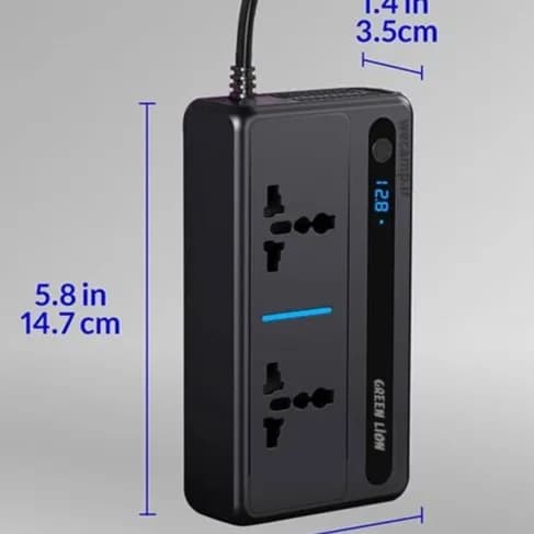 اینورتر و مبدل برق فندکی ماشین 200 وات گرین لاین مدل Green Lion GC-250 Car Inverter 200W — تصویر ۵
