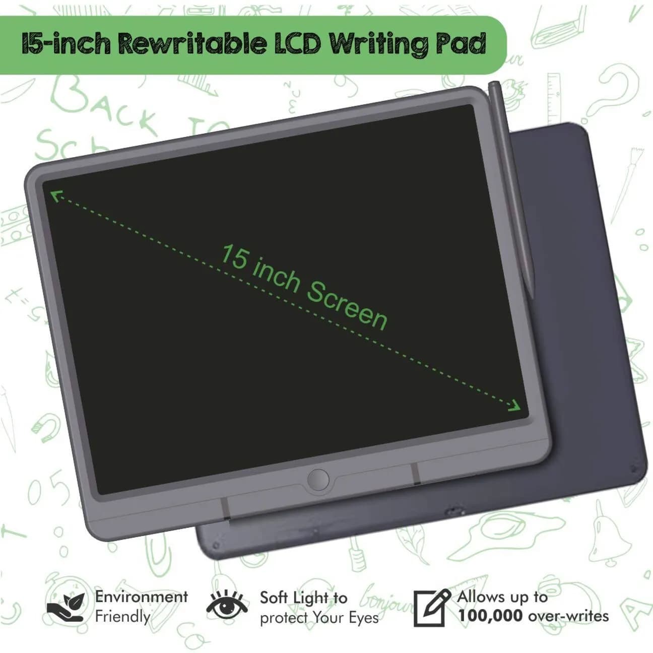 تخته هوشمند طراحی گرین لاین Green Lion Digital Writing Pad 15Inch — تصویر ۲