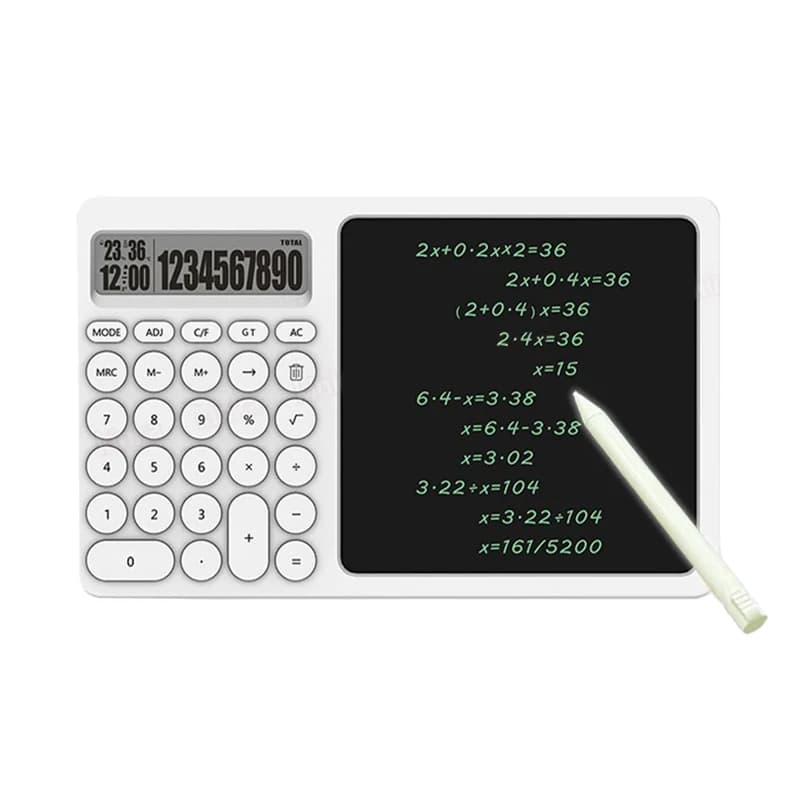 ماشین حساب و پد یادداشت گرین لاین مدل Green Lion CalcuWrite Pro به همراه قلم — تصویر ۶