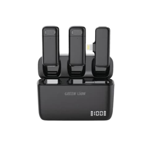 میکروفن یقه ای گرین لاین مدل Green Lion Duo Cast GNDCTWMICTCBK