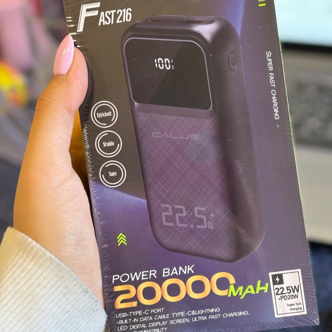 پاوربانک 20000 میلی آمپر کالوس مدل Fast216 — تصویر ۵