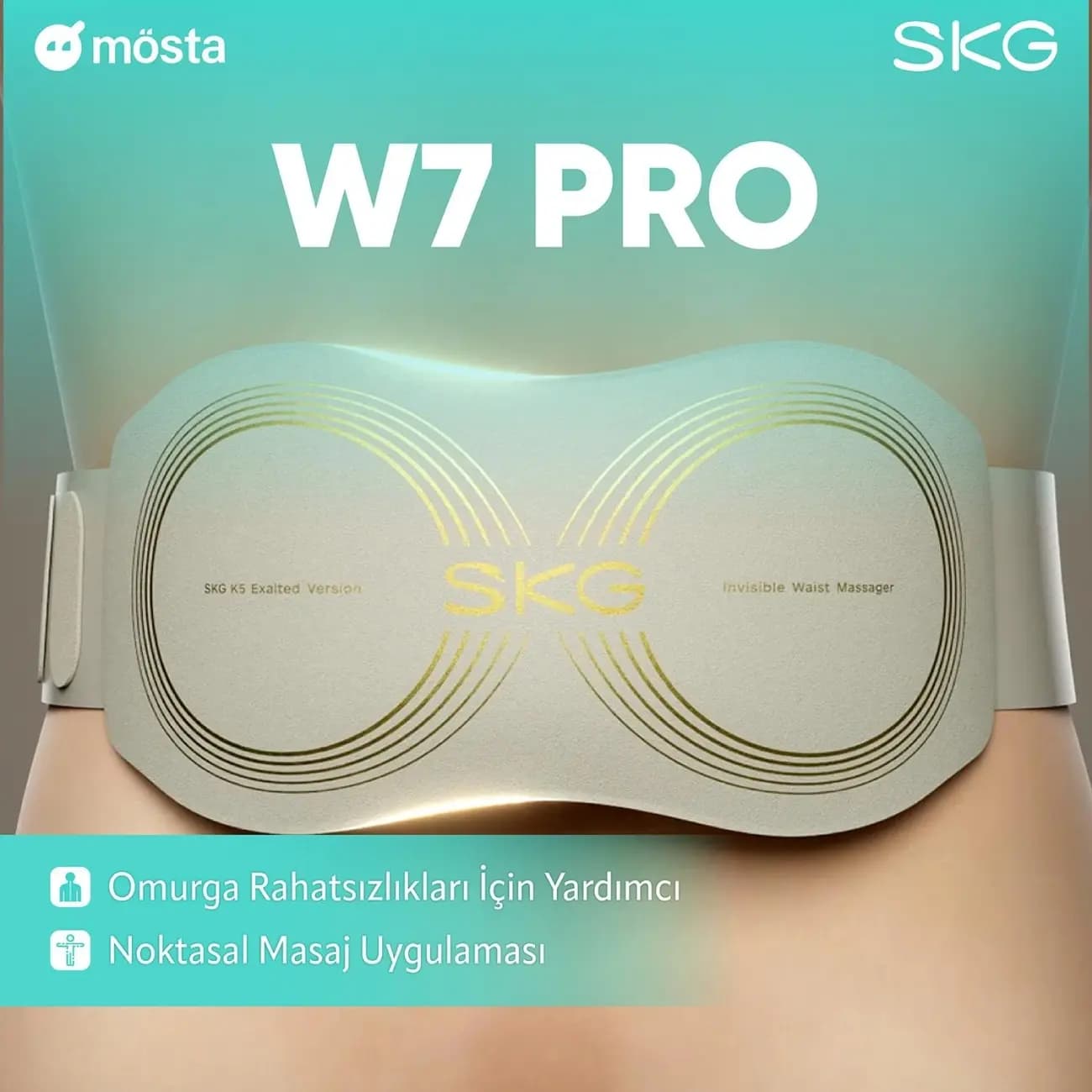 ماساژور کمر شارژی اس‌کا‌جی SKG W7Pro — تصویر ۴