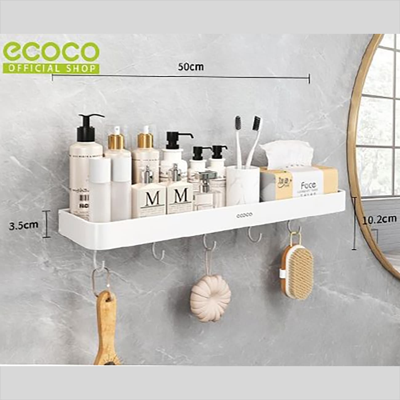 استند دیواری فلزی 50 سانتی متری اکوکو ECOCO مدل E2338 — تصویر ۲