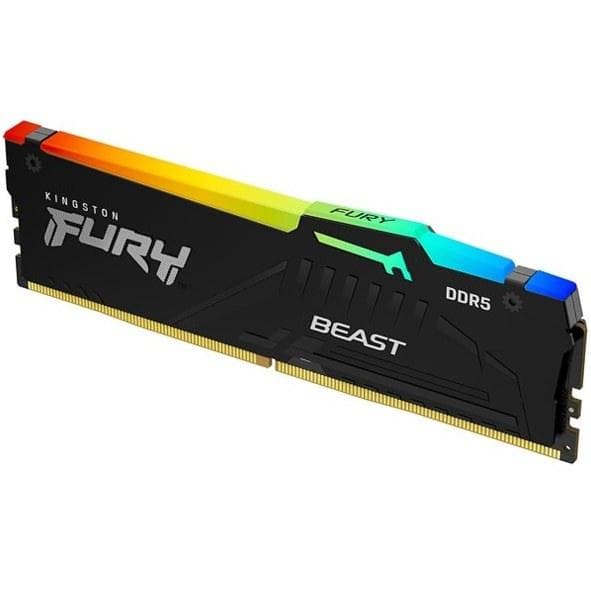 رم کینگستون مدل Fury Beast RGB ظرفیت ۳۲ گیگابایت DDR5 فرکانس ۶۰۰۰ مگاهرتز دو کاناله CL40 — تصویر ۲