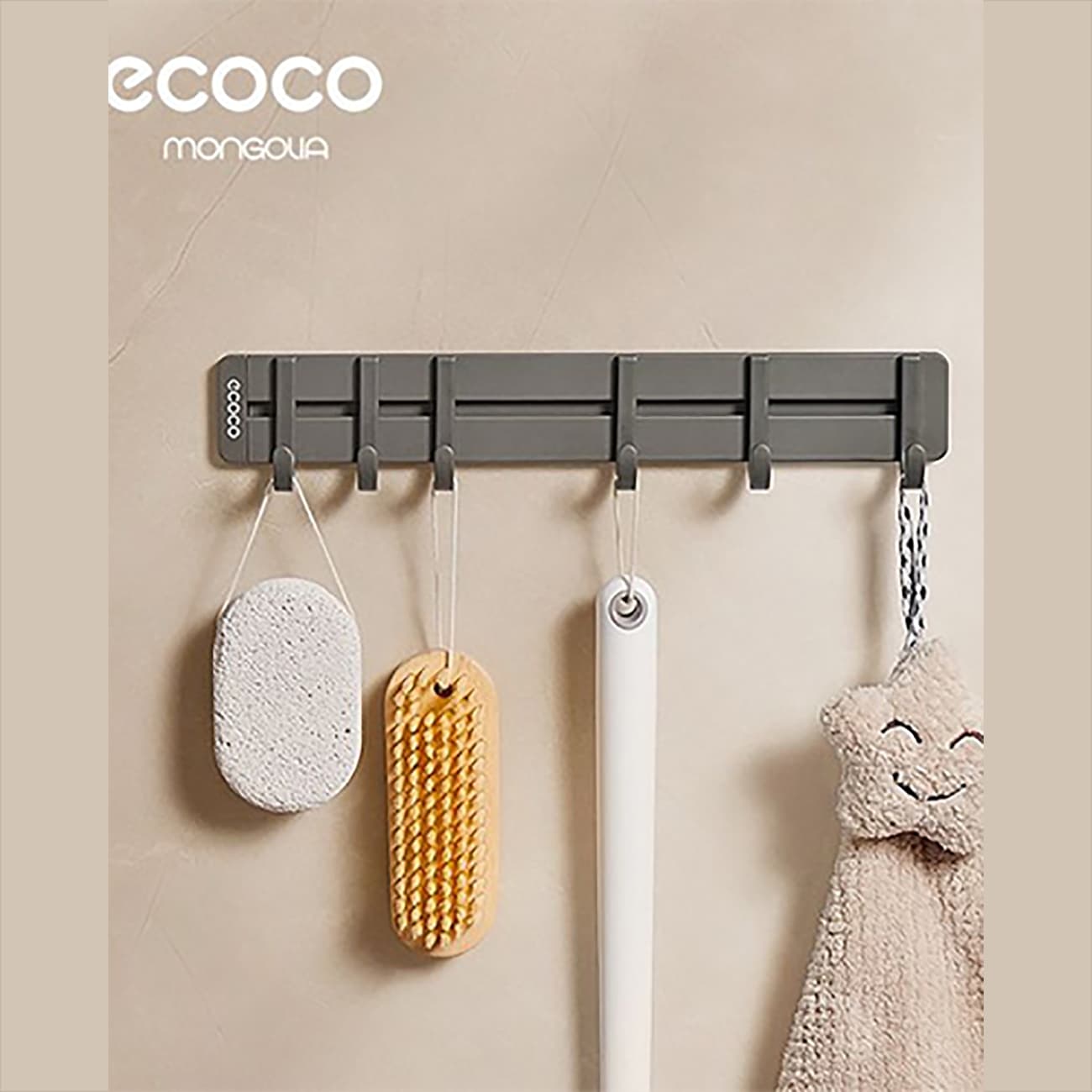 استند و جا لباسی دیواری اکوکو ECOCO مدل E25079 چند منظوره — تصویر ۲