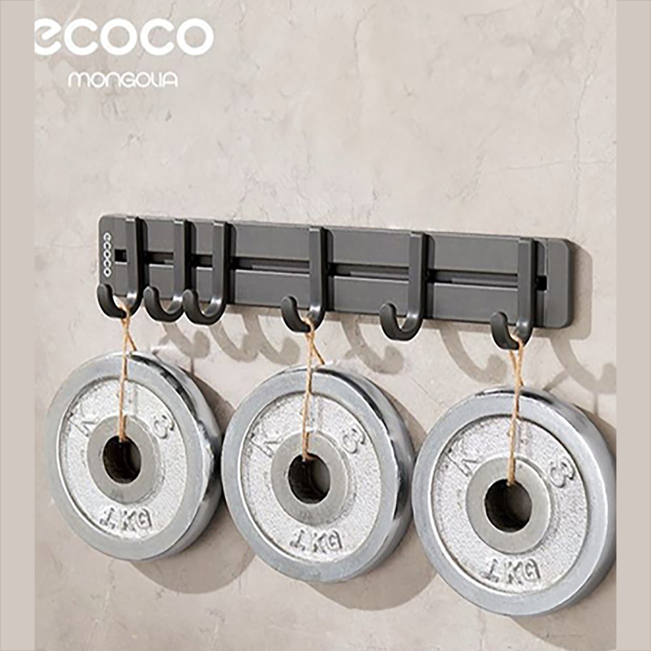 استند و جا لباسی دیواری اکوکو ECOCO مدل E25079 چند منظوره — تصویر ۳