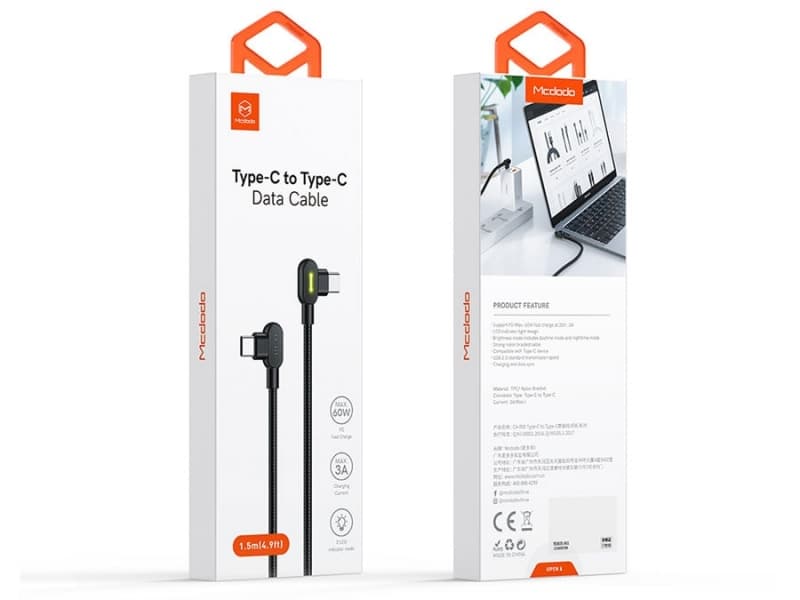 کابل تایپ سی به تایپ سی مک دودو Mcdodo CA-808 Type-C to Type-C Cable 1.5M — تصویر ۸