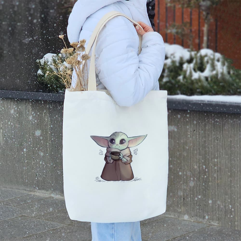 توت بگ پارچه ای بیبی یودا (Baby Yoda) — تصویر ۳