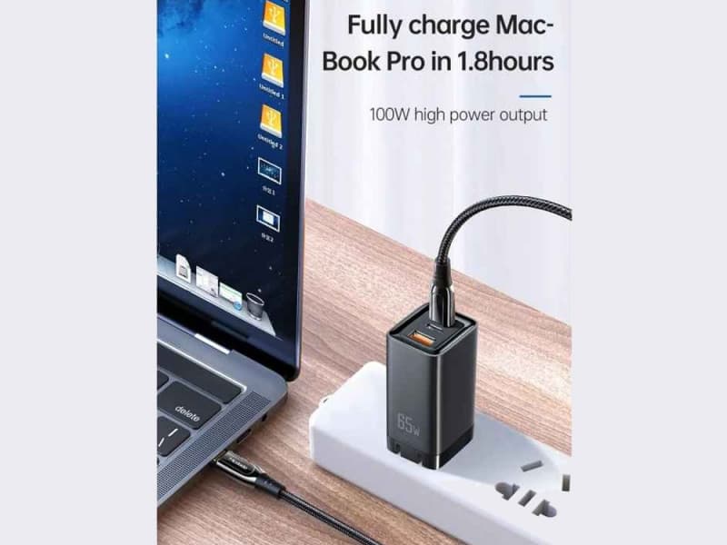 کابل شارژ سریع و انتقال داده تایپ سی به تایپ سی مک دودو Mcdodo CA-812 100w Type-C to Type-C 1.2M — تصویر ۴