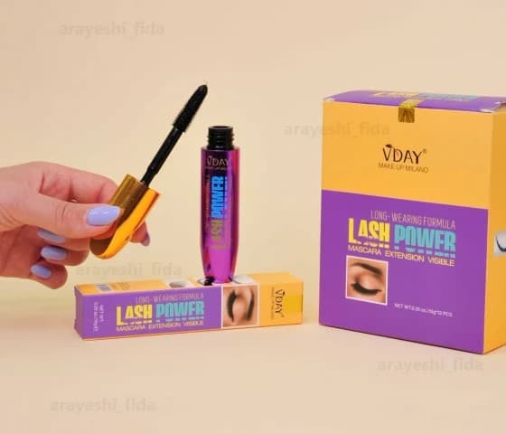 پک 3 عددی ریمل حجم دهنده و ضد آب ویدی اصلی مدل Lash Power (پوکه فلزی) حجم 15 میل — تصویر ۴