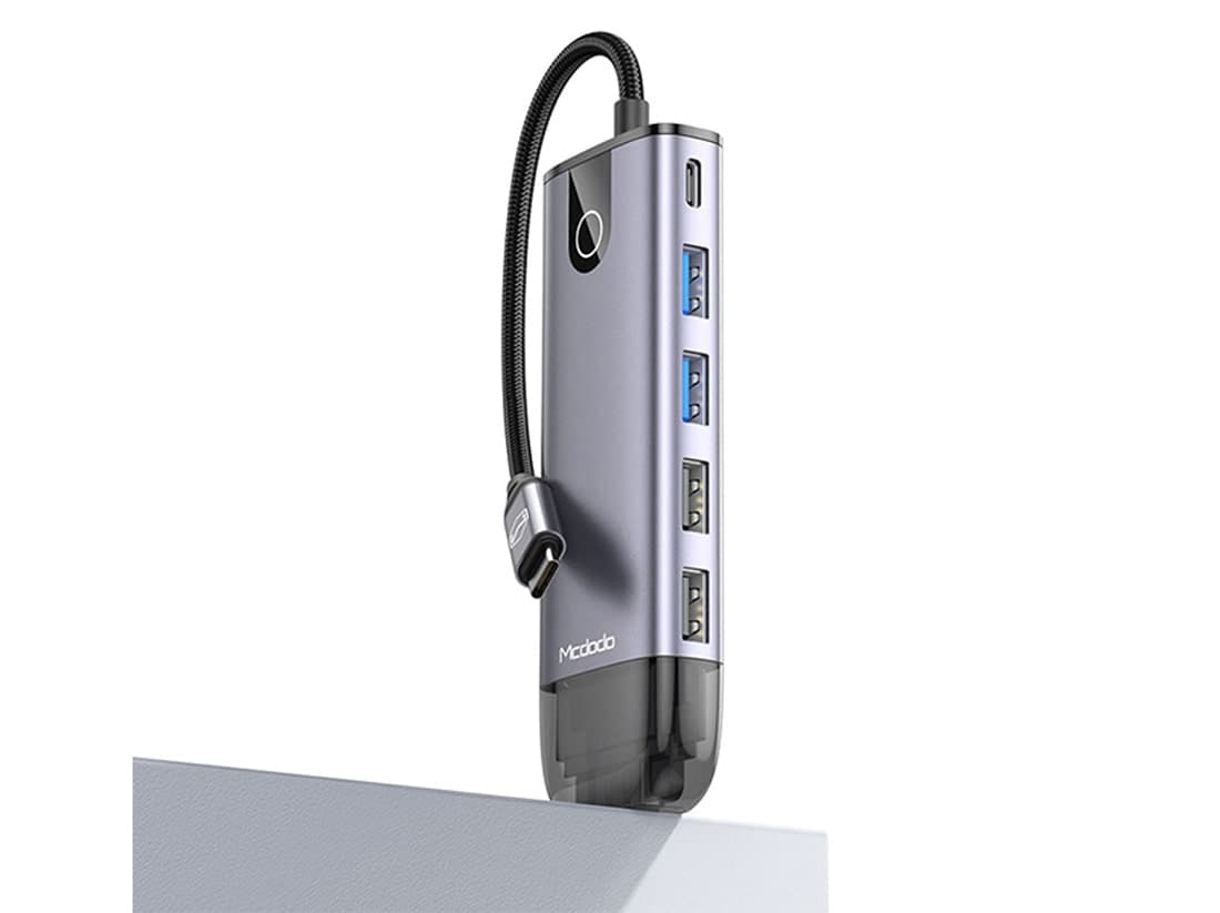 هاب تایپ‌سی 10 پورت مک‌دودو Mcdodo Type-C 10 in 1 Portable HUB HU-7420 — تصویر ۲
