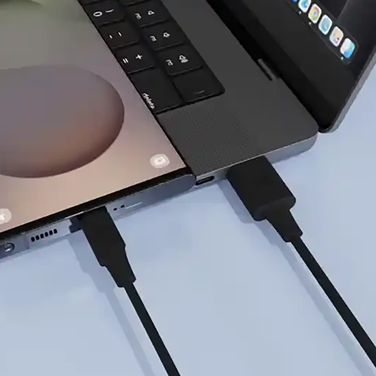 کابل USB به تایپ سی 5 آمپر پاورولوژی Powerology PCAB015BK — تصویر ۲