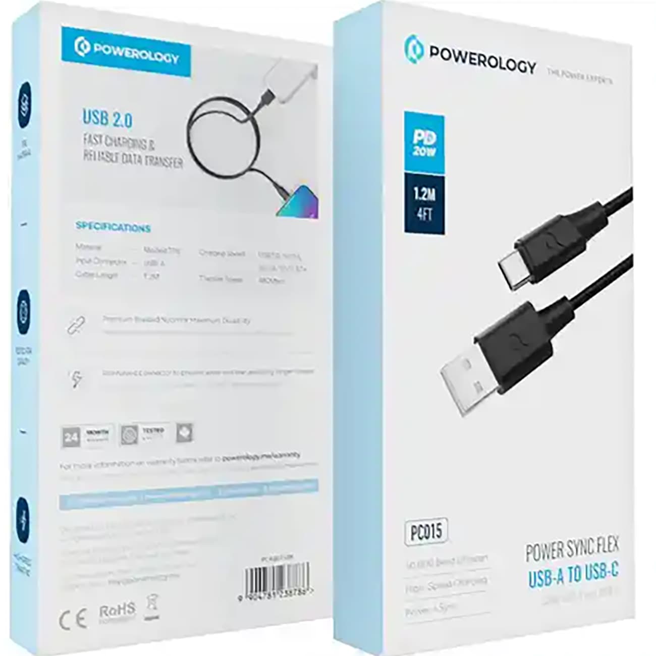 کابل USB به تایپ سی 5 آمپر پاورولوژی Powerology PCAB015BK — تصویر ۸