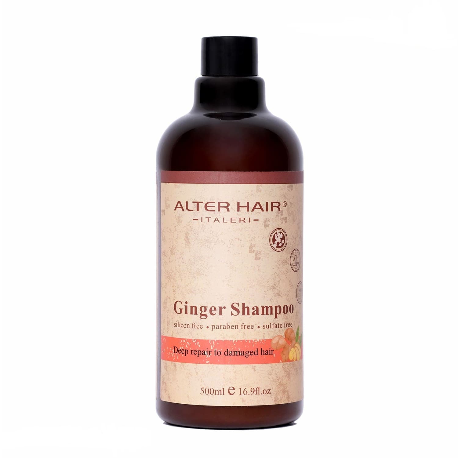 شامپو ترمیم کننده حاوی زنجبیل (Alter Hair) 500 میل