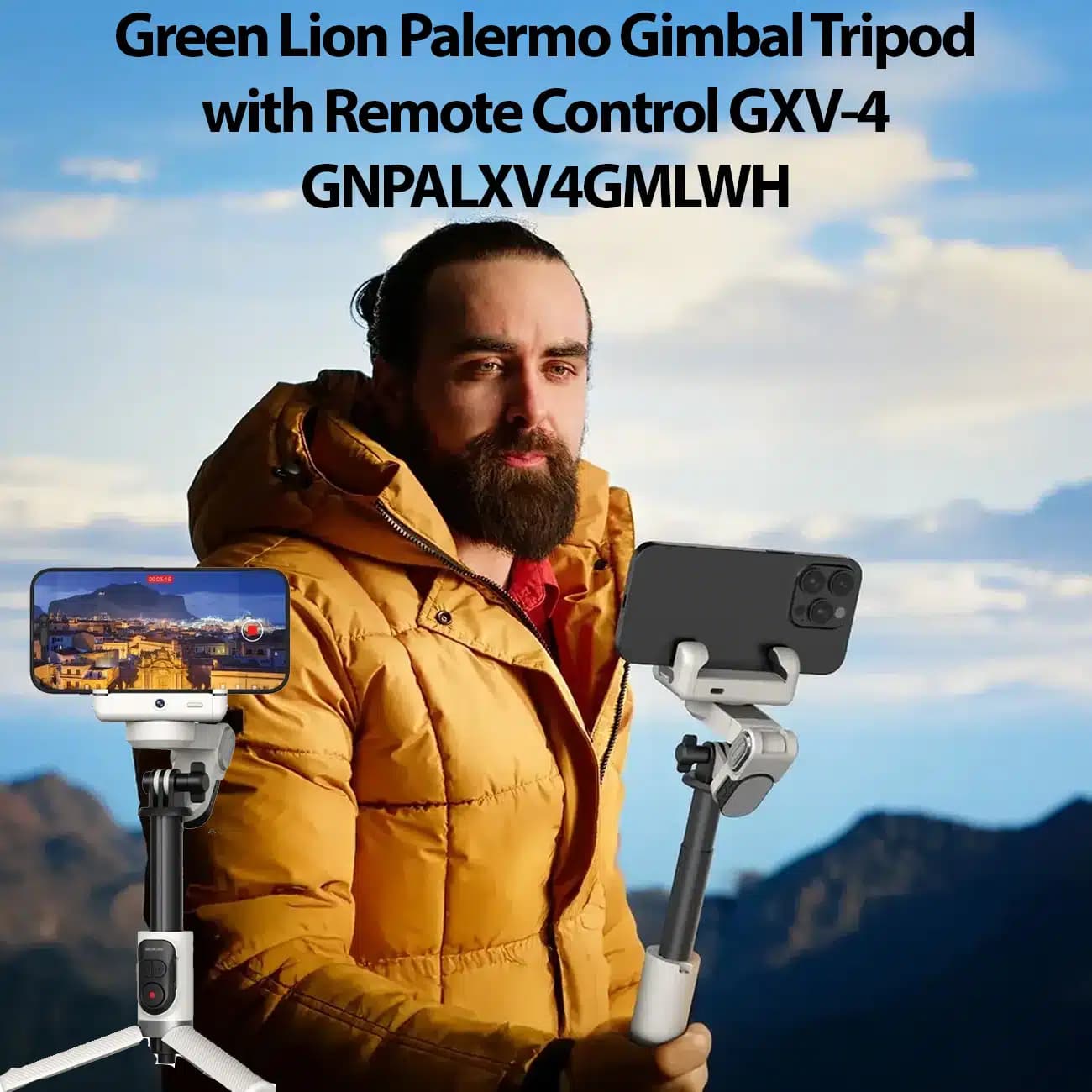 گیمبال و سه‌ پایه موبایل گرین لاین Green Lion مدل GXV-4 — تصویر ۱۱