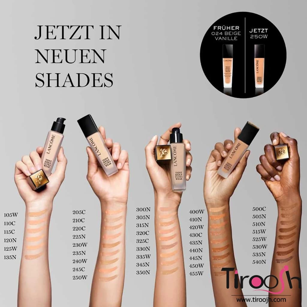 کرم پودر لانکوم lancome Teint Idole Ultra Wear — تصویر ۶