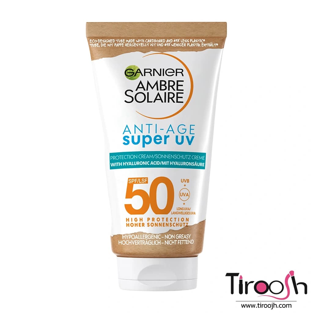 ضدآفتاب گارنیر ضد پیری ضد چروک و جوانساز پوست +SPF50