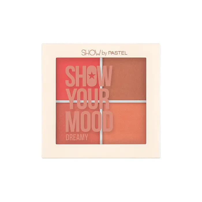 پالت رژ گونه 4 رنگ پاستل Show Your Mood — تصویر ۴
