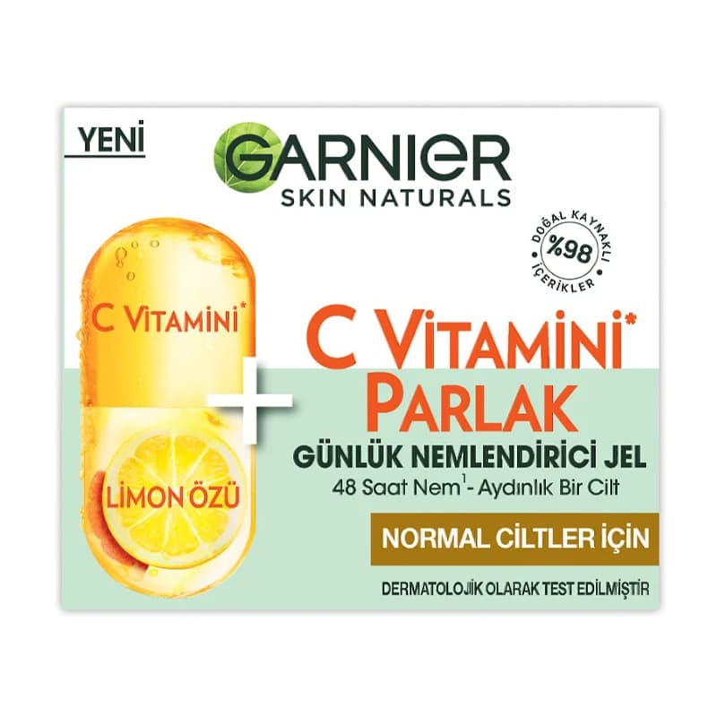 ژل مرطوب کننده ویتامین سی گارنیر 48 ساعته — تصویر ۳