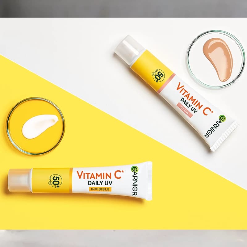 فلوئید ضد آفتاب گارنیر ویتامین سی بیرنگ +SPF50 — تصویر ۳