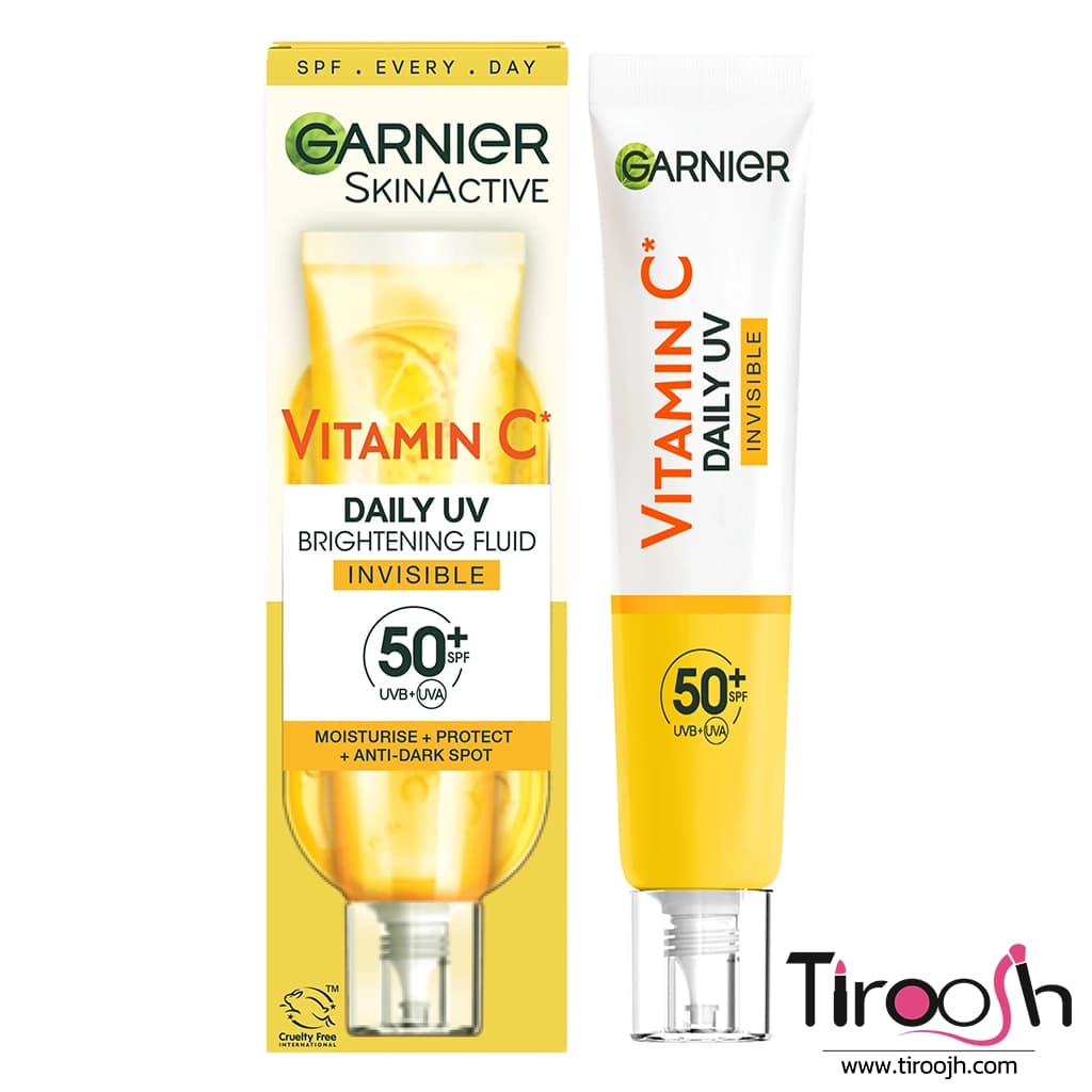 فلوئید ضد آفتاب گارنیر ویتامین سی بیرنگ +SPF50