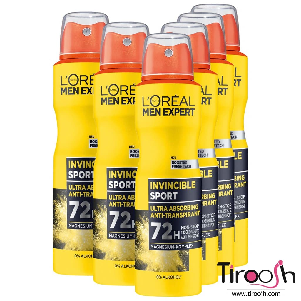 اسپری لورال ضد تعریق 96 ساعته مدل Invincible sport — تصویر ۴