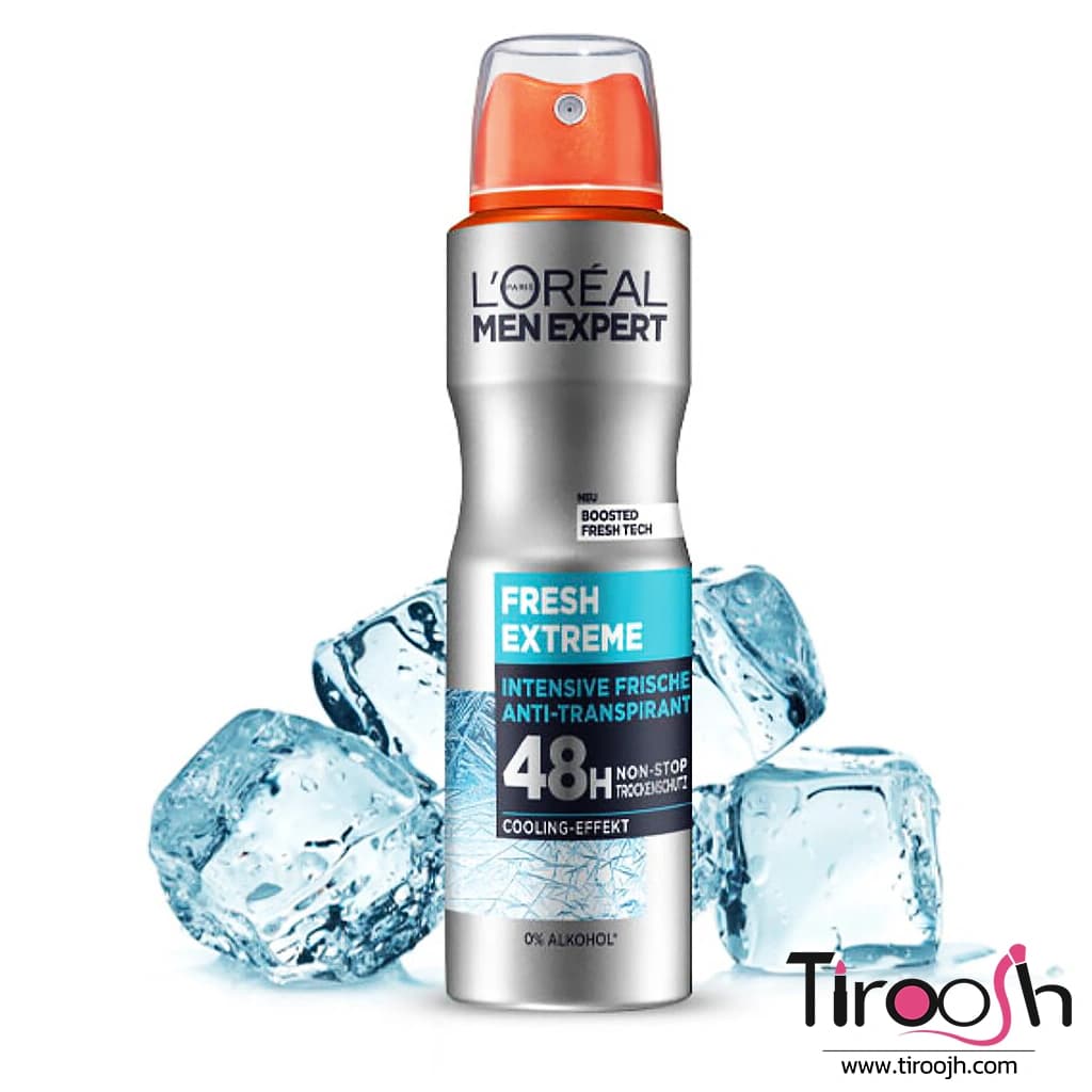 اسپری لورال ضد تعریق مردانه 48 ساعته مدل fresh extreme — تصویر ۲