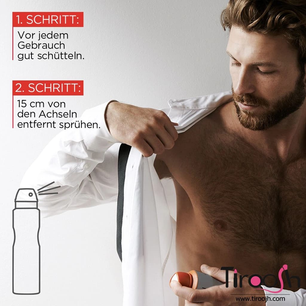 اسپری لورال ضد تعریق 48 ساعته مدل Shirt Protect — تصویر ۴
