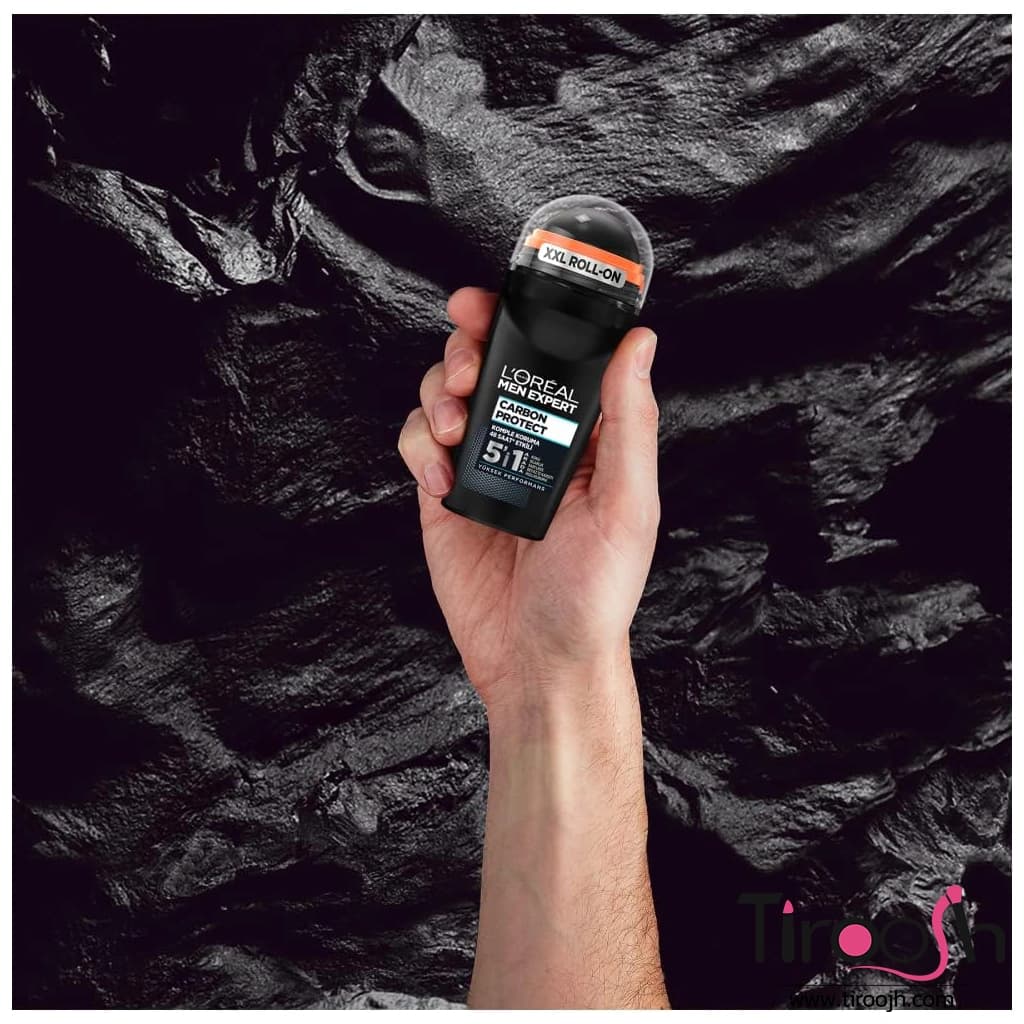 رول ضد تعریق لورال مردانه مشکی کربن مدل Carbon Defence — تصویر ۲