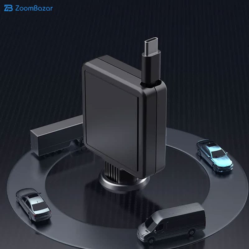 شارژر فندکی 45 وات گرین لاین مدل Retractable GL-CC22 به همراه کابل USB-C — تصویر ۴
