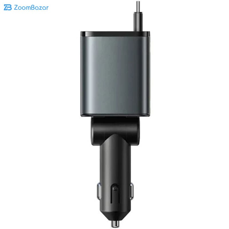 شارژر فندکی 45 وات گرین لاین مدل Retractable GL-CC22 به همراه کابل USB-C — تصویر ۳